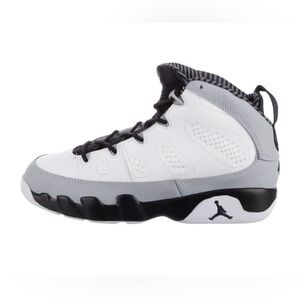 Jordan White and Gray High-Tops with Black Accents